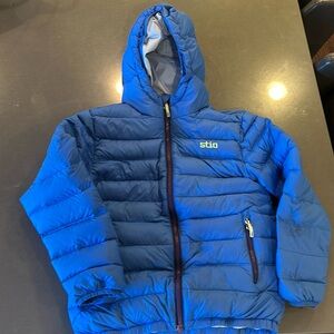Stio Kids Hometown Down Parka coat blue size 12